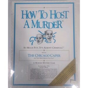 NIB Vtg 1986 How to Host a Murder: The Chicago Caper Murder Mystery Party Game R